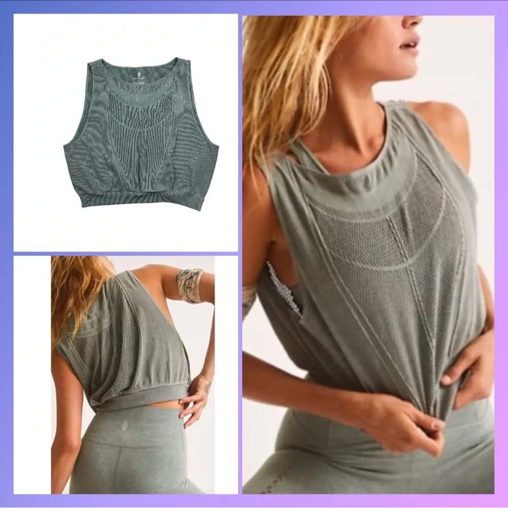 NWOT Free People Running Through My Mind Tank MEDIUM
